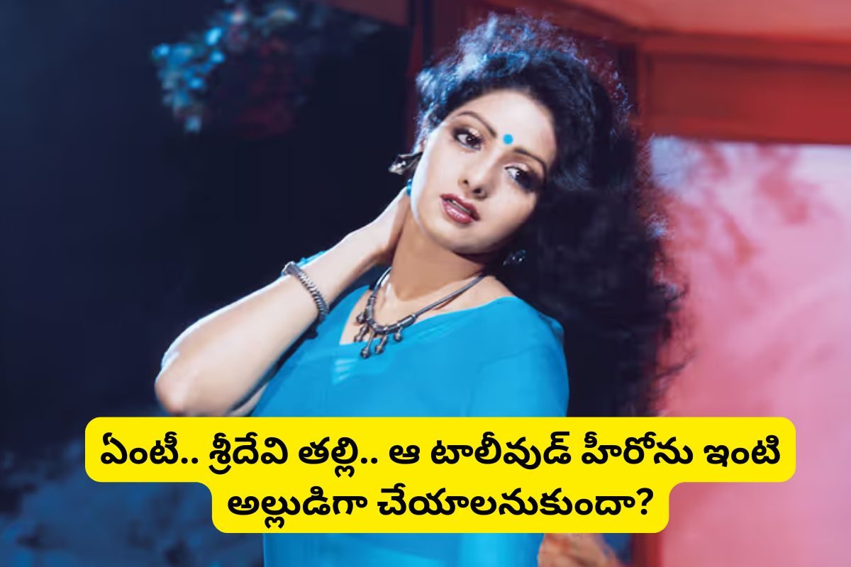 Sridevi: ఏంటీ.. శ్రీదేవి తల్లి ఆ టాలీవుడ్ హీరోను ఇంటి అల్లుడిగా చేసుకోవాలనుకుందా?.. అతిలోక సుందరిని మిస్ చేసుకున్న ఆ స్టార్ ఎవరో తెలుసా..?