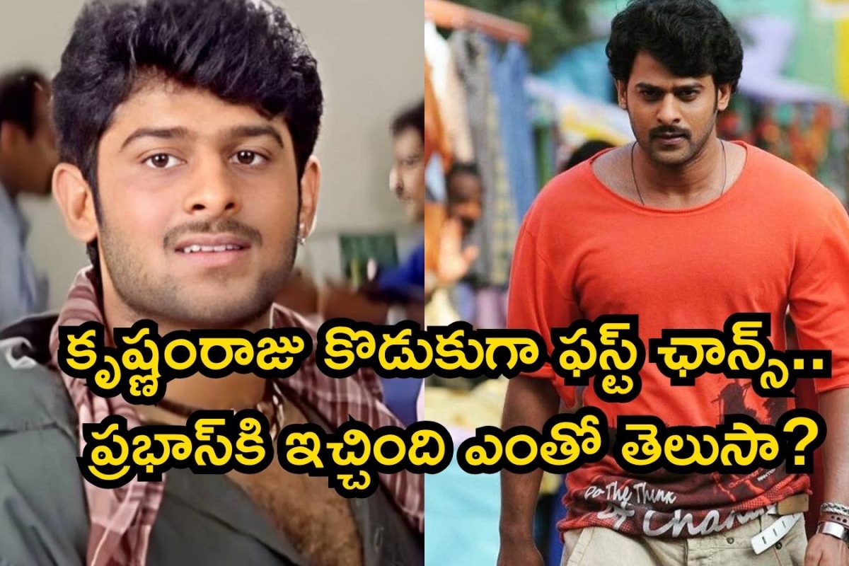 Prabhas: ప్రభాస్ ఫస్ట్ మూవీ రెమ్యూనరేషన్ ఎంతో తెలిస్తే కళ్లు తేలేస్తారు.. నువ్వు మామూలు తోపువు కాదయ్యా