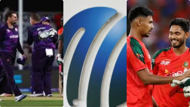 టీ20 వరల్డ్ కప్ లోకి కొత్త జట్టు..! బెట్టు చేసిన బంగ్లాకు ఐసీసీ భారీ షాక్..!