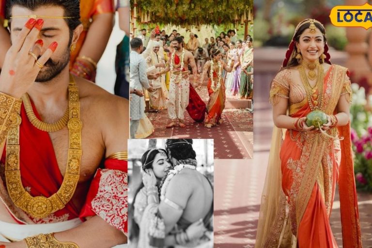 Rashmika, Vijay Wedding Photos:  దేవసేన, అమరేంద్ర బాహుబలి స్టైల్లో విజయ్, రష్మిక.. మతిపోగొడుతున్న స్టార్ జోడి పెళ్లి ఫోటోలు