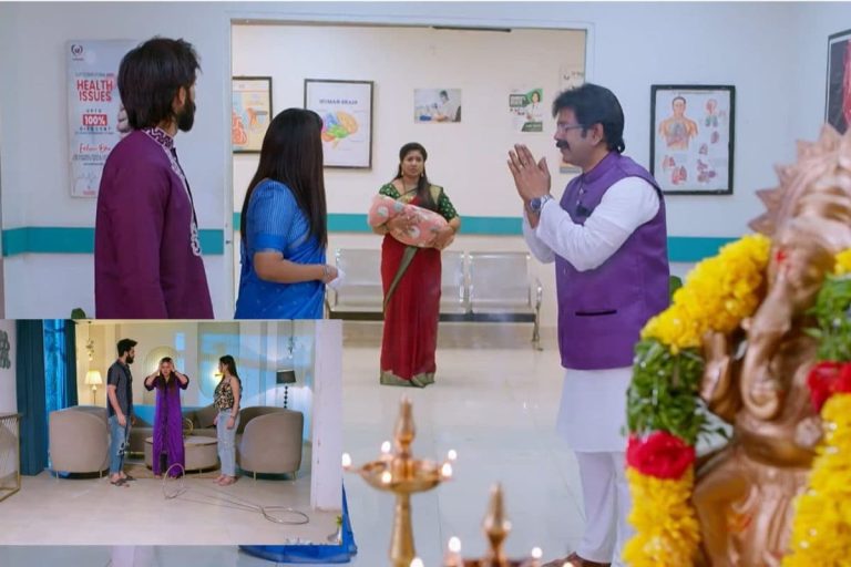 ‎Brahmamudi Serial Today February 10th Episode: రాజ్, కావ్య చేతికి కన్నబిడ్డ.. దుగ్గిరాల కుటుంబాన్ని నాశనం చేస్తానంటూ రుద్రాణి శపథం!