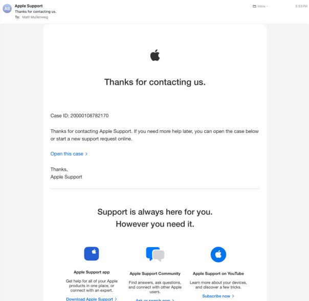 Matt: Gone (Almost) Phishin’