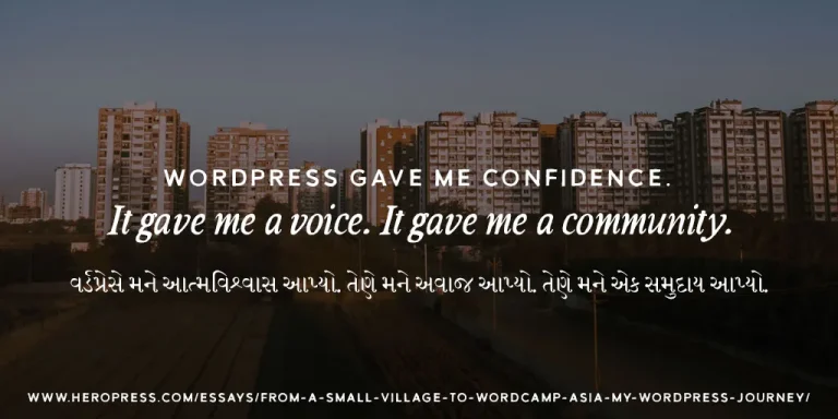 HeroPress: 😊 From a Small Village to WordCamp Asia: My WordPress Journey 🌍✨