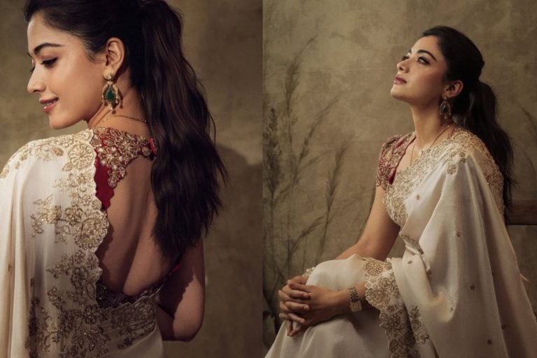 Rashmika Mandanna: మెడలో మంగళం, నుదుటిపై కుంకుమ.. రష్మిక మందన్న కట్టిన ఈ చీర ధర ఎంతో తెలిస్తే కళ్ళు తేలేస్తారు