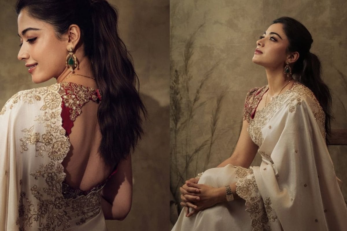 Rashmika Mandanna: మెడలో మంగళం, నుదుటిపై కుంకుమ.. రష్మిక మందన్న కట్టిన ఈ చీర ధర ఎంతో తెలిస్తే కళ్ళు తేలేస్తారు