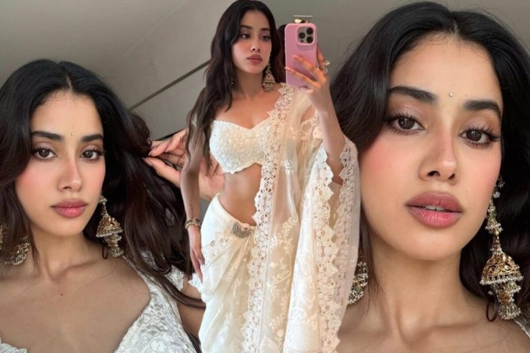 Janhvi Kapoor: ఐవరీ కలర్ చీరలో ‘రాజకుమారి’లా మెరిసిపోతున్న అతిలోకసుందరి.. సోషల్ మీడియాను షేక్ చేస్తున్న సరికొత్త లుక్!