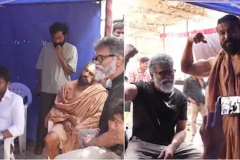 Peddi Movie: 'పెద్ది' సినిమా సెట్స్‌లో చిరంజీవి.. కష్టపడి కండలు పెంచానంటూ..!