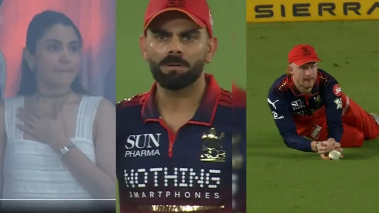 IPL 2026 Final: అంపైర్ చెత్త నిర్ణయం.. షాక్‌లో కోహ్లీ, అనుష్క శర్మ!(వీడియో)